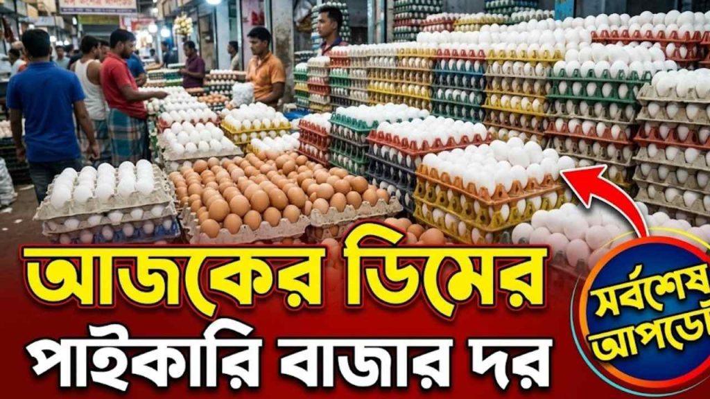 আজকের ডিমের পাইকারি বাজার দর
