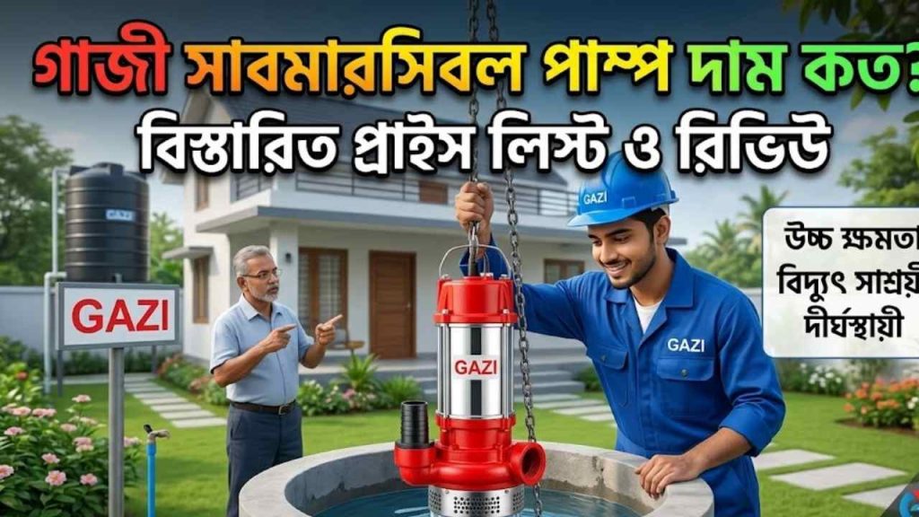 গাজী সাবমারসিবল পাম্প দাম কত