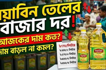 সয়াবিন তেলের বাজার দর ২০২৬। আজকের দাম, ব্র্যান্ড তুলনা ও বিস্তারিত